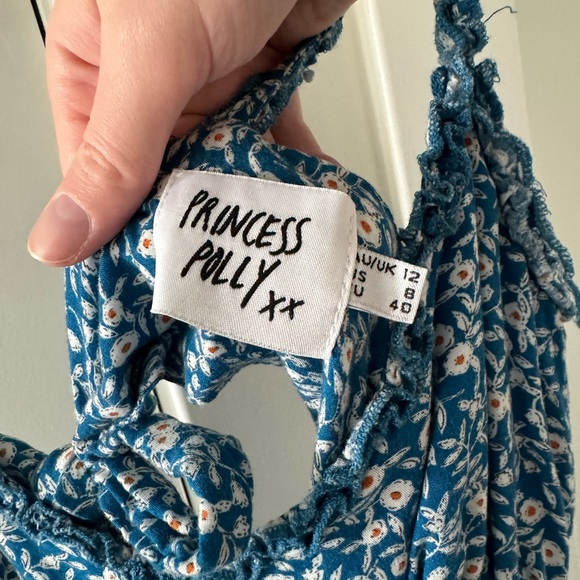 Princess Polly - Thunderclouds Romper Blue - US 8 / Blue - Picture 6 of 6